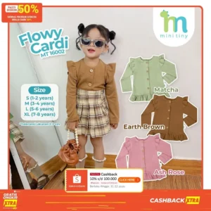 Mini Tiny - Flowy Kids Cardigan / Kardigan Baju Anak Perempuan Fashion Anak