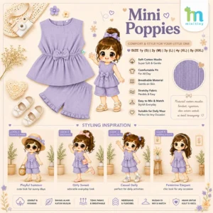 Mini Tiny - Kids Fashion Mini Poppies / Baju Set Anak / Baju Setelan Anak Perempuan