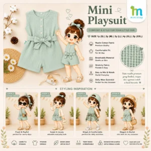 Mini Tiny - Kids Mini Playsuit / Baju Set Fashion Anak / Baju Setelan Anak Perempuan
