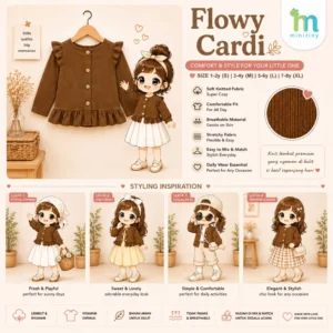 Mini Tiny - Flowy Kids Cardigan / Kardigan Baju Anak Perempuan Fashion Anak