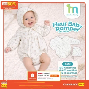 Mini Tiny - Fleur Baby Romper / Fashion Anak Perempuan / Baju Anak / 16008