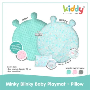Kiddy Minky Blinky Baby Playmat+Pillow/Matras+Bantal