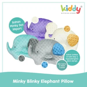 Kiddy Minky Blinky Elephant Pillow / Bantal Peang Anak