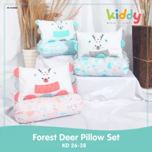 Kiddy Bantal Guling Bayi /Forest Deer Pillow Set