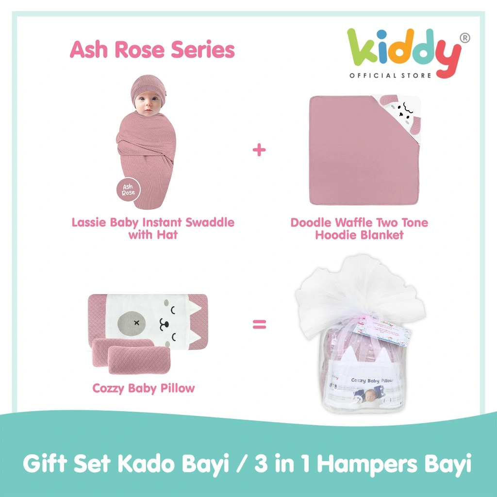 Kiddy Gift Set / 3in1 Hampers Comfort Baby / Kado Bayi Parcel Hadiah Lahiran Newborn Gift / HB1021