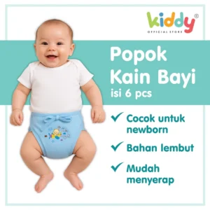 Kiddy Popok Kain Tali Bayi Isi 6 Pcs / Popok Kain