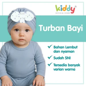 Kiddy Cute Baby Turban With Bow / Kiddy Topi Bayi / Topi Pita Kupluk Bayi / Baby Turban