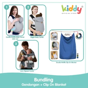 Kiddy Paket Promo Murah Gendongan + Clip on Blanket / Paket Bundling Murah Meriah