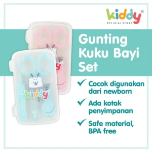 Kiddy Manicure Set With Comb / Nail Care Set /Perlengkapan Manikur Bayi