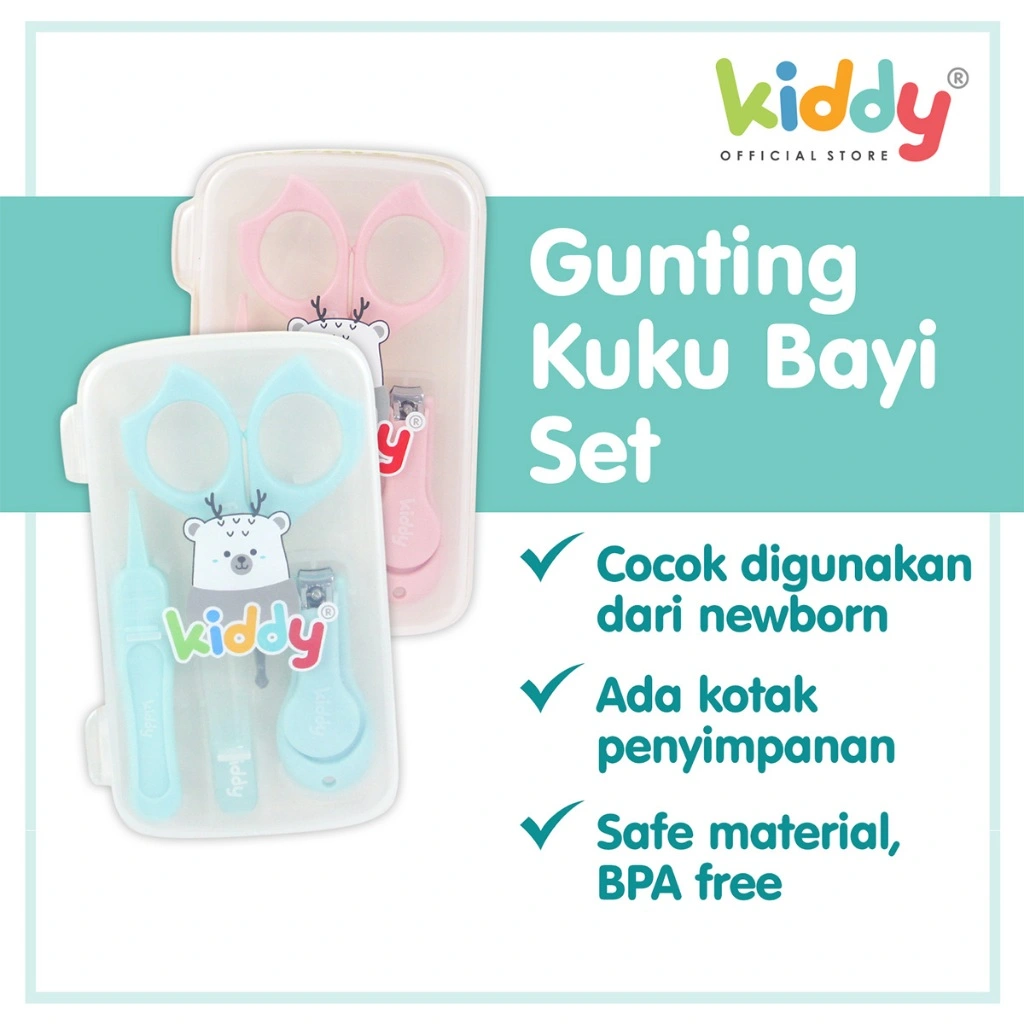 Kiddy Manicure Set With Comb / Nail Care Set /Perlengkapan Manikur Bayi