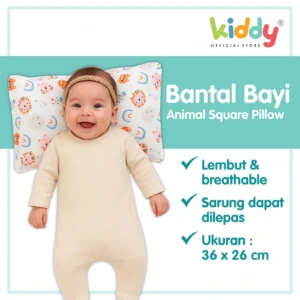 Kiddy Bantal Bayi / Baby Pillow /Baby Forest Deer Square Pillow