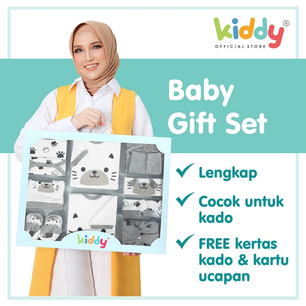 Kiddy Baby Gift Set / Hampers Bayi Besar /Kado Bayi / Kado Lahiran / Baju Bayi Set / Pakaian Bayi Miau