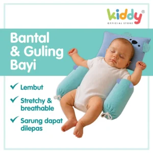 Kiddy Koala Stripe Pillow Set – Set Bantal & Guling Bayi Premium | Set Bantal Bayi Newborn