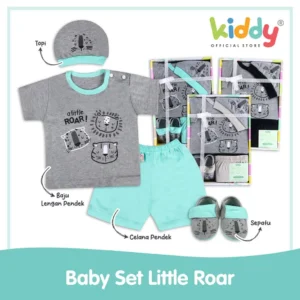 Kiddy Baby Set Little Roar – Set Baju Bayi Lengkap & Kado Bayi
